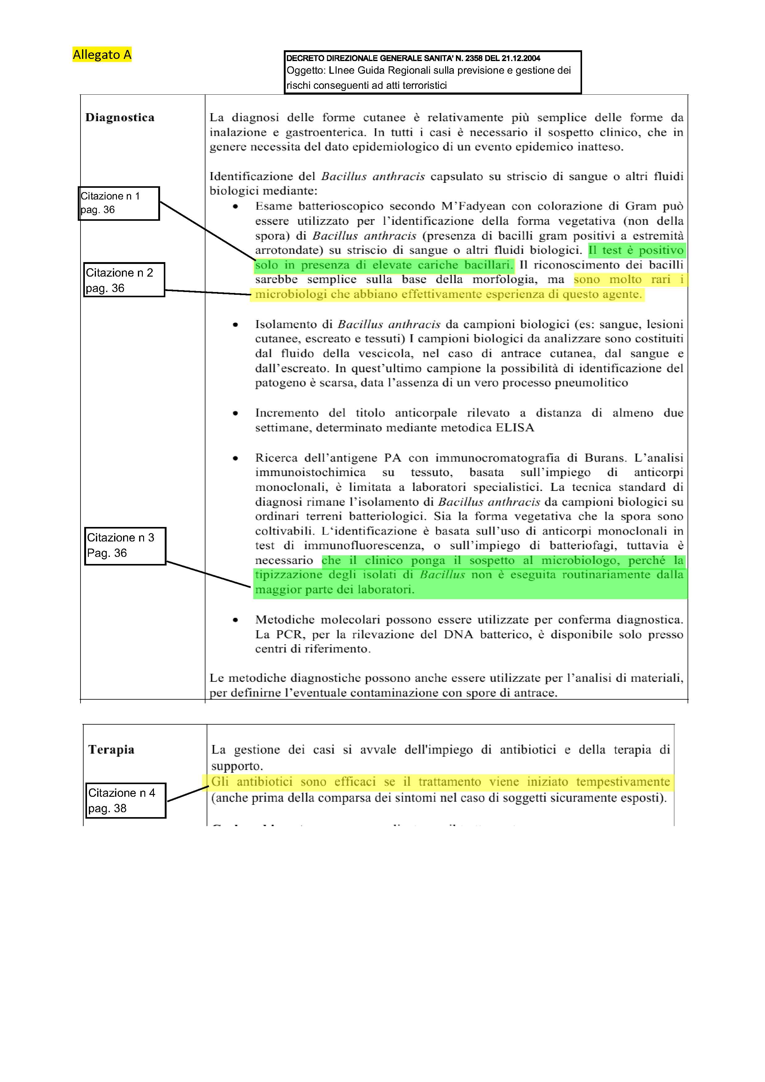Allegato A Decreto Sanita 23058